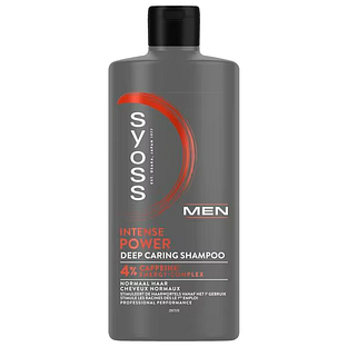 Syoss Men Intense Power Deep Caring Shampoo 4% Caffeine Energy 440ML