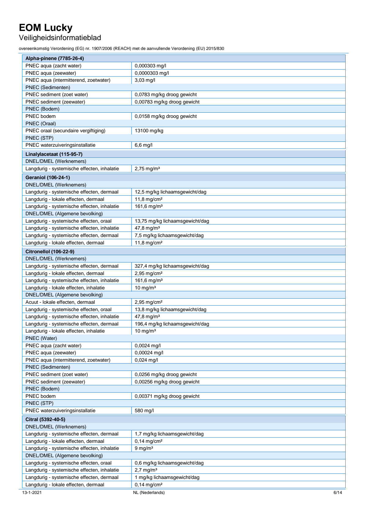 Essentiële Olie Lucky afbeelding van document #6, label