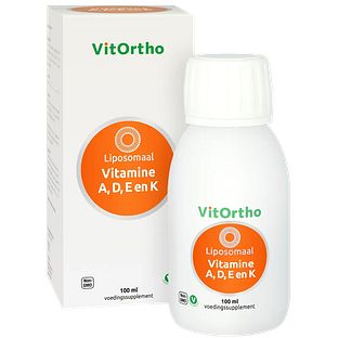VitOrtho Liposomaal Vitamine A,D, E en K Drank 100ML