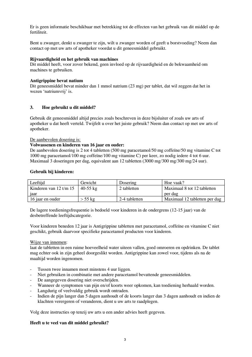 Tabletten afbeelding van document #3, leaflet