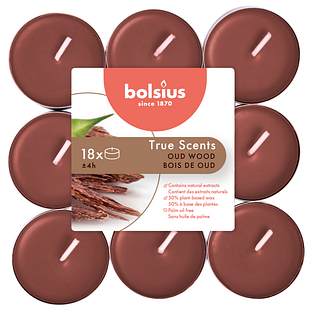 Bolsius True Scents Oud Wood Geurtheelichten 18ST