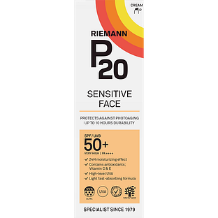 Riemann P20 Zonnebrand Sensitive Face SPF50+ 50GR