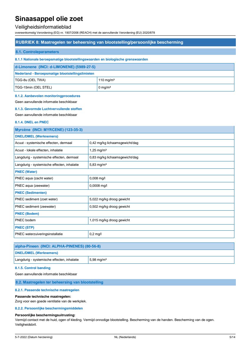 Essentiële Olie Sinaasappel afbeelding van document #5, label