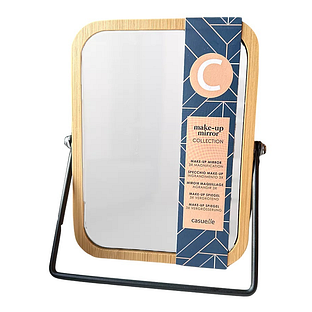 Treffina Bamboe Make-up spiegel 3x Vergroot 1ST Treffina Bamboe Make-up spiegel 3x Vergroot 1ST