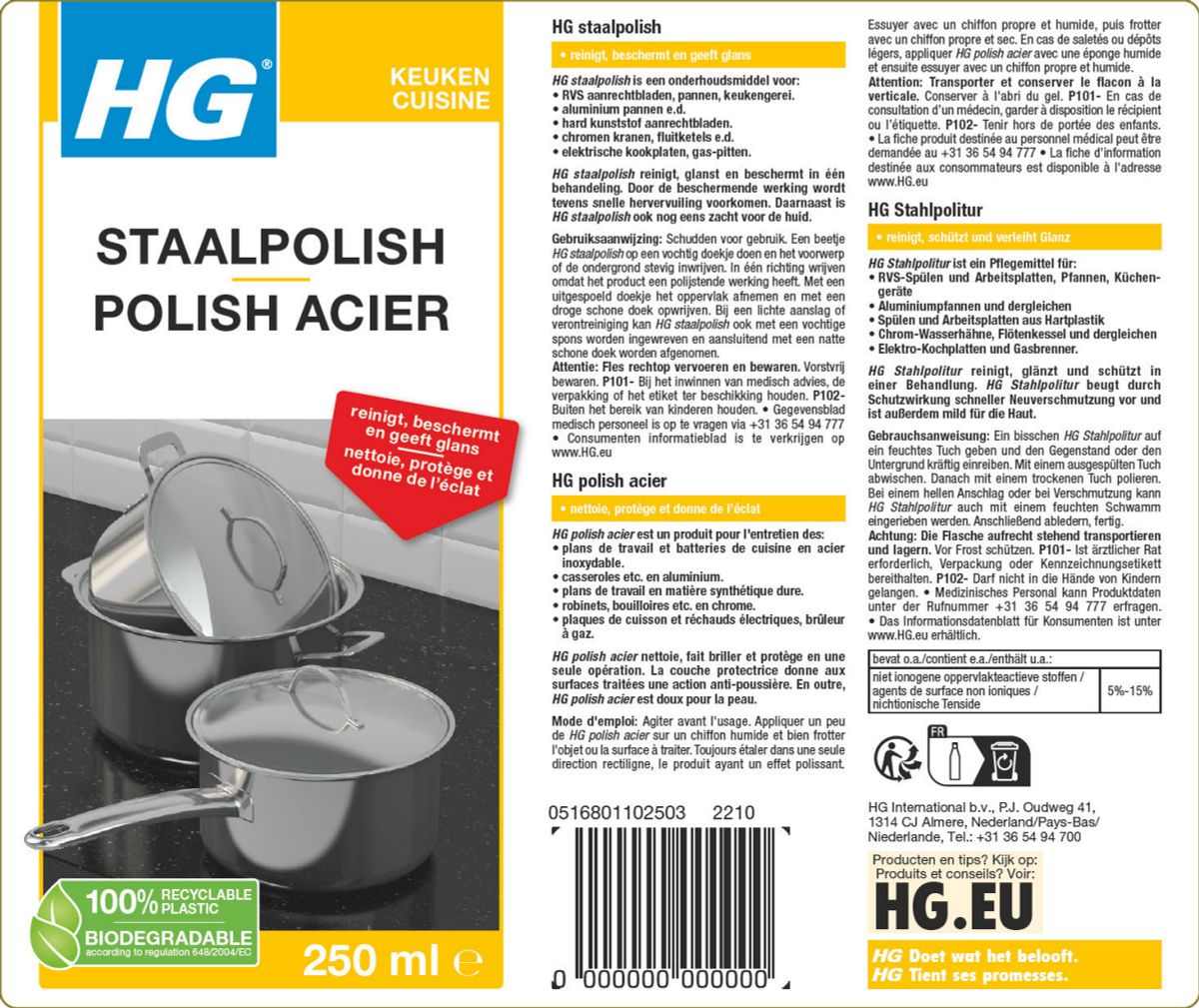 Keuken Staalpolish afbeelding van document #1, label
