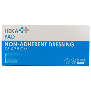 van Heek Heka Pad Wondkompres 7,5 cm x 7,5 cm 100ST