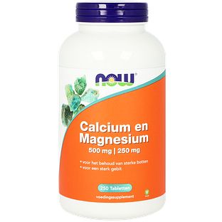 NOW Calcium en Magnesium Tabletten 250TB NOW Calcium en Magnesium Tabletten 250TB