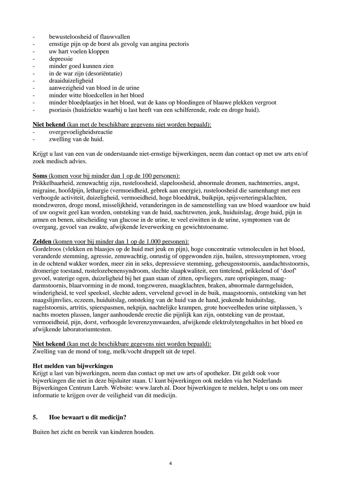 Melatonine 3 mg Tabletten afbeelding van document #4, leaflet