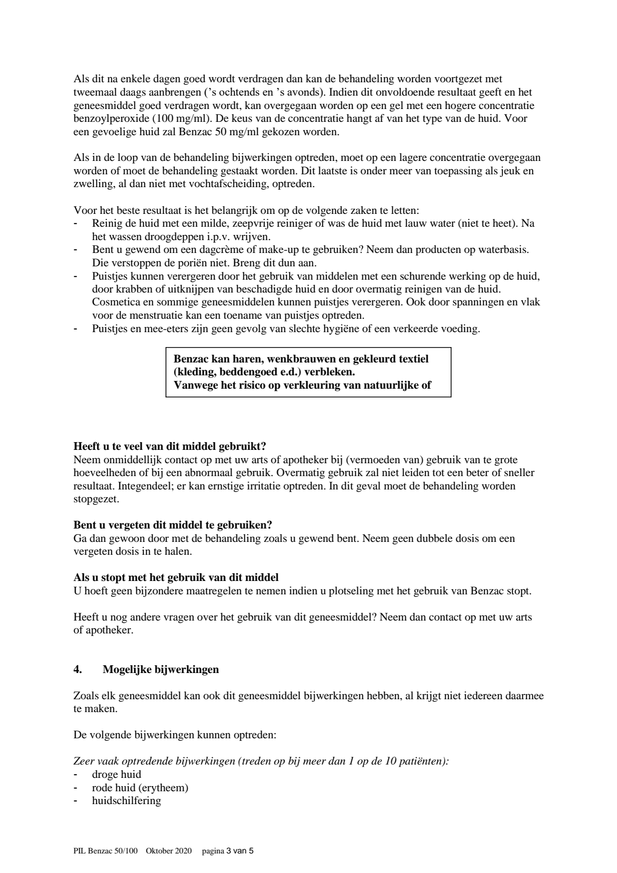 Gel bij Jeugdpuistjes 50 mg/ml afbeelding van document #3, leaflet