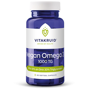 Vitakruid Vegan Omega 3 1000 Tryglyceriden Softgels 90SG Vitakruid Vegan Omega 3 1000 Tryglyceriden Softgels 90SG