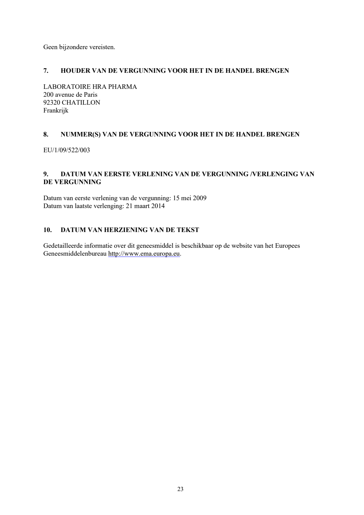 Noodanticonceptie Tablet afbeelding van document #23, leaflet