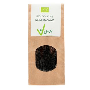 Vitiv Biologische Komijnzaad Zwart 100GR Vitiv Biologische Komijnzaad Zwart 100GR