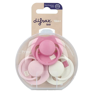 Difrax Lovi Fopspenen Pink 18M+ 3ST Difrax Lovi Fopspenen Pink 18M+ 3ST