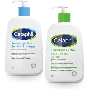 Cetaphil Gentle Skin Cleanser + Moisturizing Lotion 473ML Combi 2ST