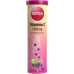 Roter Vitamine C 1000mg Weerstand Zwarte Bes Appel Bruistabletten 15ST