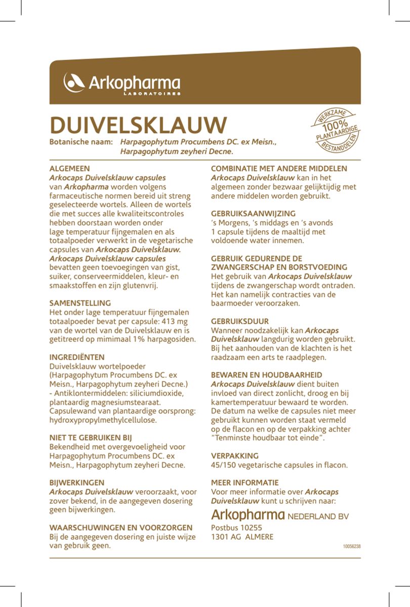 Duivelsklauw Capsules afbeelding van document #1, instructions