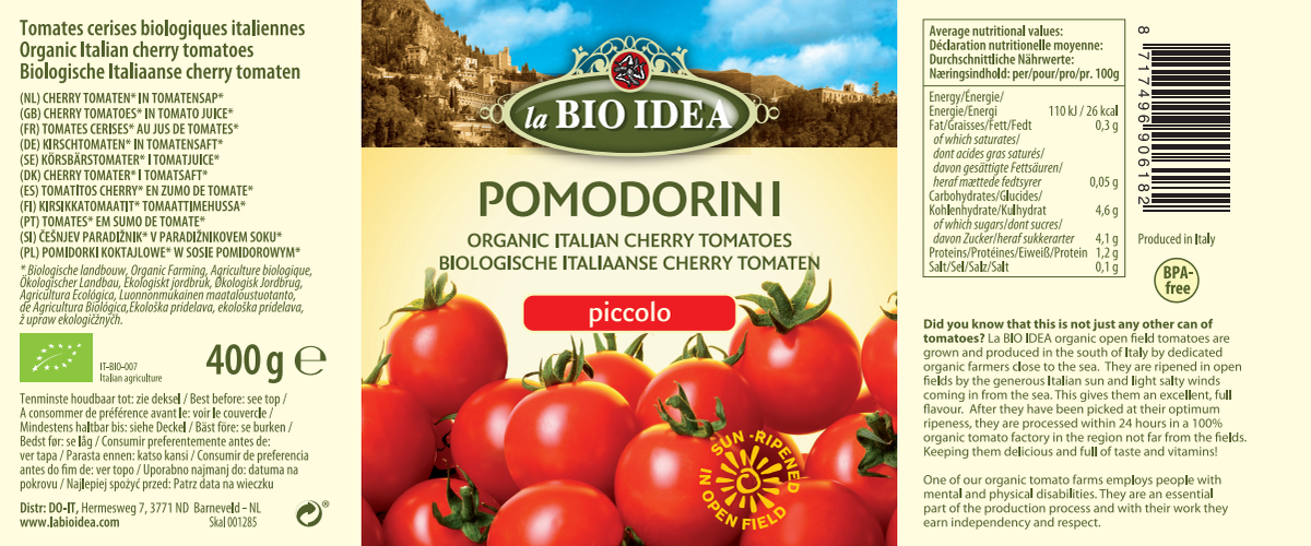 Cherrytomaten afbeelding van document #1, label
