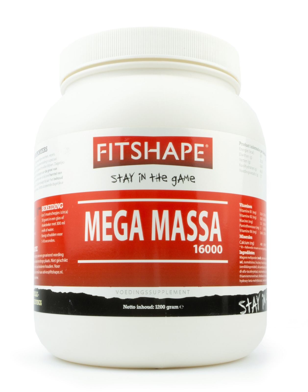 Fitshape Mega Massa 16000 Chocolade afbeelding