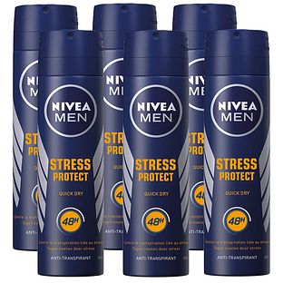 Nivea Men Stress Protect Deodorant Spray Voordeelverpakking 6x150ML Nivea Men Stress Protect Deodorant Spray Voordeelverpakking 6x150ML