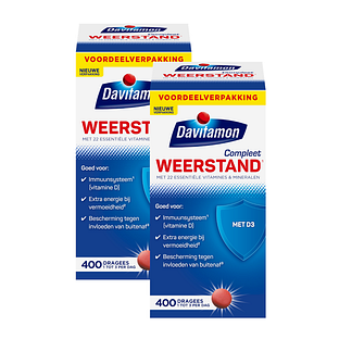Davitamon Compleet Weerstand Dragees Multiverpakking 2x400ST Davitamon Compleet Weerstand Dragees Multiverpakking 2x400ST