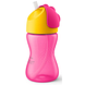 Avent Rietjesbeker Roze-Oranje 12M+ 1ST Zijaanzicht van de rietjesbeker