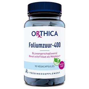 Orthica Foliumzuur 400 Capsules 90VCP Orthica Foliumzuur 400 Capsules 90VCP