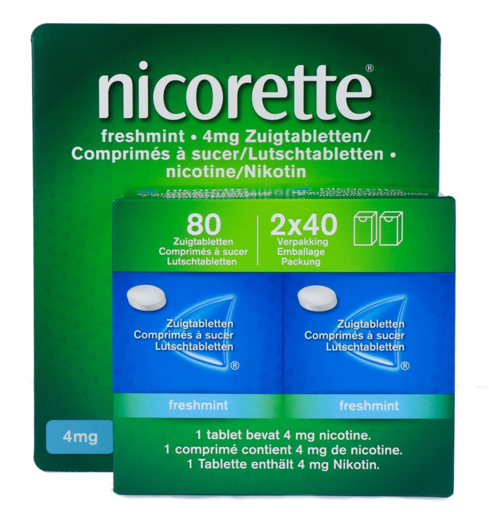 Nicorette Freshmint Zuigtabletten 4mg afbeelding