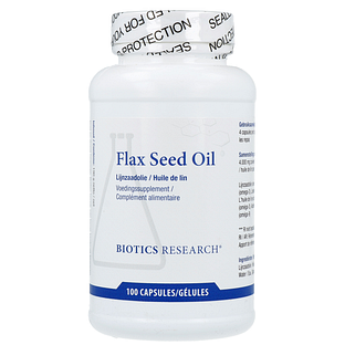 Biotics Flax Seed Oil Softgels 100CP