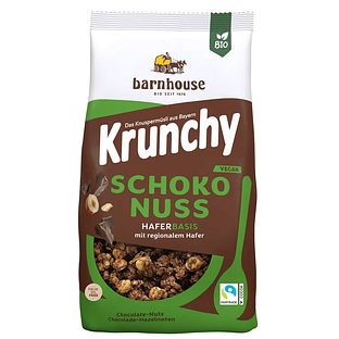 Barnhouse Krunchy Chocolade - Hazelnoten 375GR