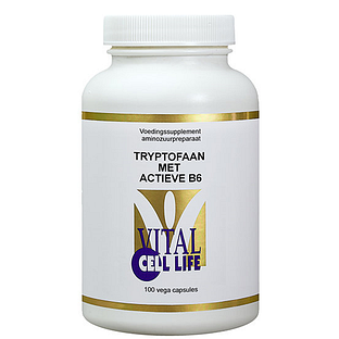 Vital Cell Life Tryptofaan met Actieve B6 Capsules 100CP Vital Cell Life Tryptofaan met Actieve B6 Capsules 100CP