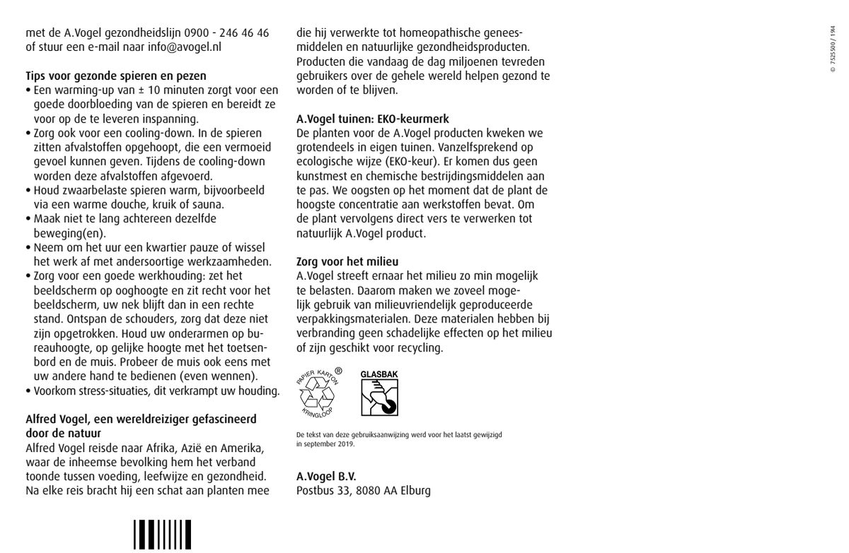 Symphosan® Spieren en Pezen Druppels afbeelding van document #2, instructions