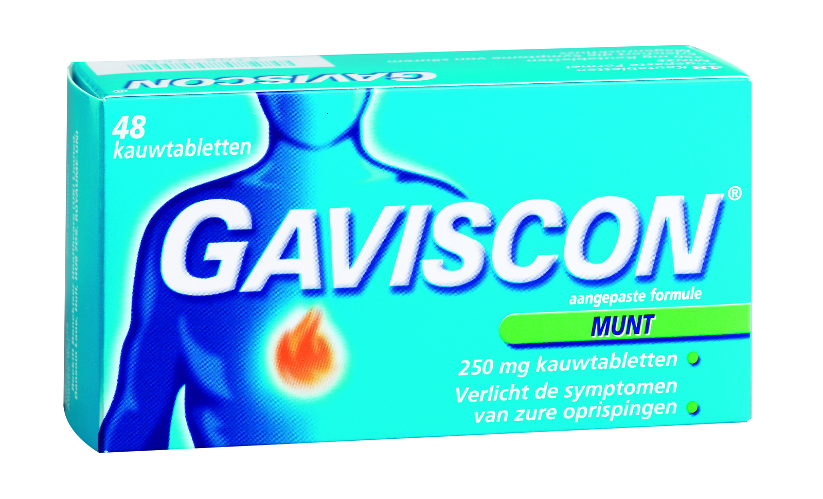 Gaviscon 250 Pepermunt Kauwtabletten afbeelding