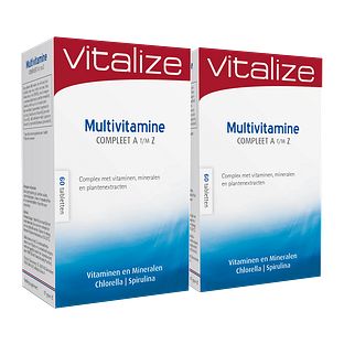 Vitalize Multivitamine Tabletten Voordeelverpakking 2x60TB Vitalize Multivitamine Tabletten Voordeelverpakking 2x60TB
