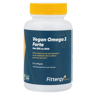 Fittergy Vegan Omega3 Forte EPA en DHA Softgels 60SG Fittergy Vegan Omega3 Forte EPA en DHA Softgels 60SG