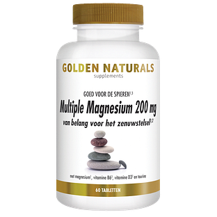 Golden Naturals Multiple Magnesium 200mg Tabletten 60TB Golden Naturals Multiple Magnesium 200mg Tabletten 60TB