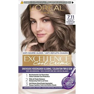 L'Oréal Paris Excellence Cool Creme - 7.11 Ultra As Middenblond 1ST