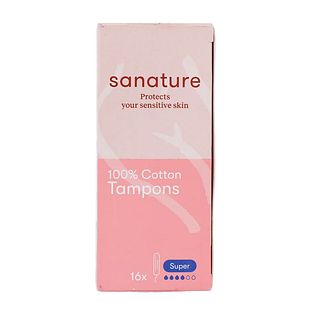Sanature 100% Katoen Tampons Super 16ST