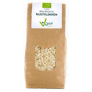 Vitiv Biologische Rijstvlokken 500GR Vitiv Biologische Rijstvlokken 500GR