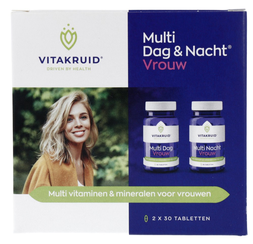 Vitakruid Multi Dag & Nacht Vrouw 100% Vegan 2 x 30 60TB