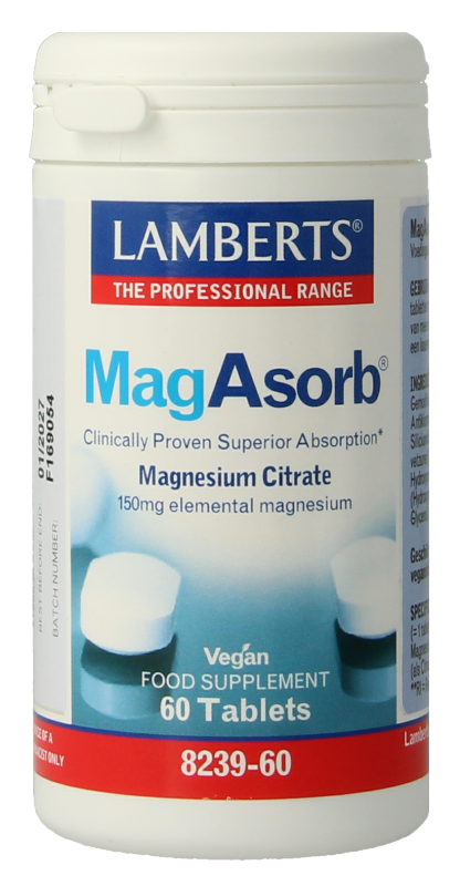 Lamberts MagAsorb 150mg Tabletten afbeelding