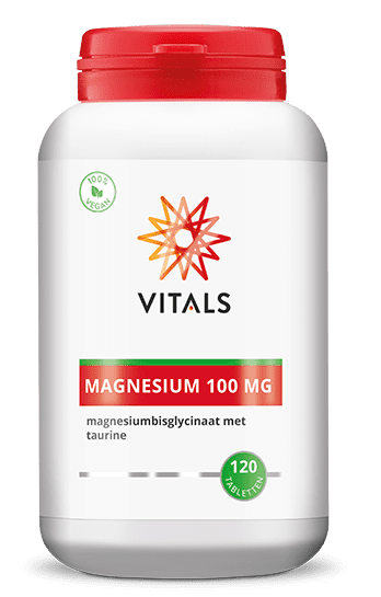 Vitals Magnesium Bisglycinaat 100mg Tabletten 120TB