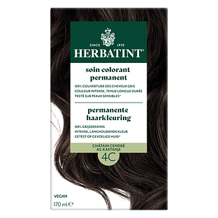 Herbatint Permanente Haarkleuring As-Kastanje 4C 170ML