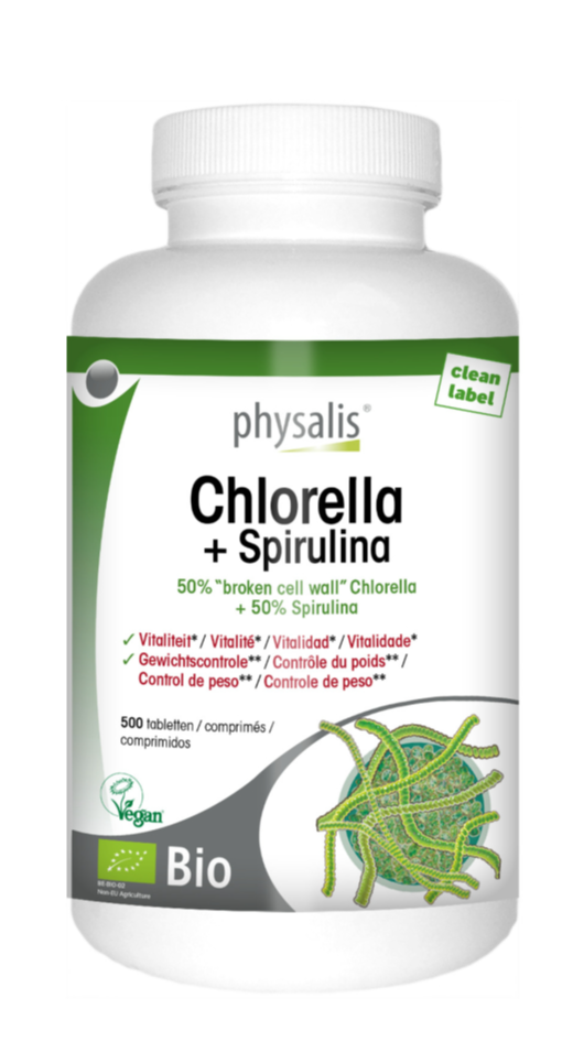 Physalis Chlorella + Spirulina Tabletten 500TB