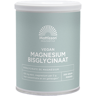 Mattisson HealthStyle Magnesium Bisglycinaat Poeder 200GR