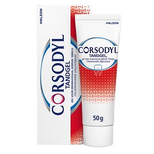 Corsodyl Tandgel - voor het doelgericht voorkomen van tandvlees ontsteking 50GR