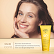 Louis Widmer Face Sun Protection Sport 50 Zonder Parfum 50ML vrouwelijk model met product