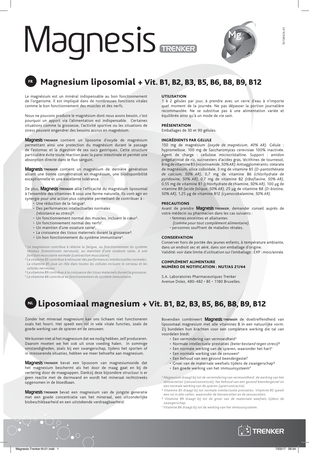 Magnesis Capsules afbeelding van document #1, instructions