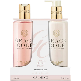 Grace Cole Vanilla Blush & Peony Pampering Body Care Duo 600ML