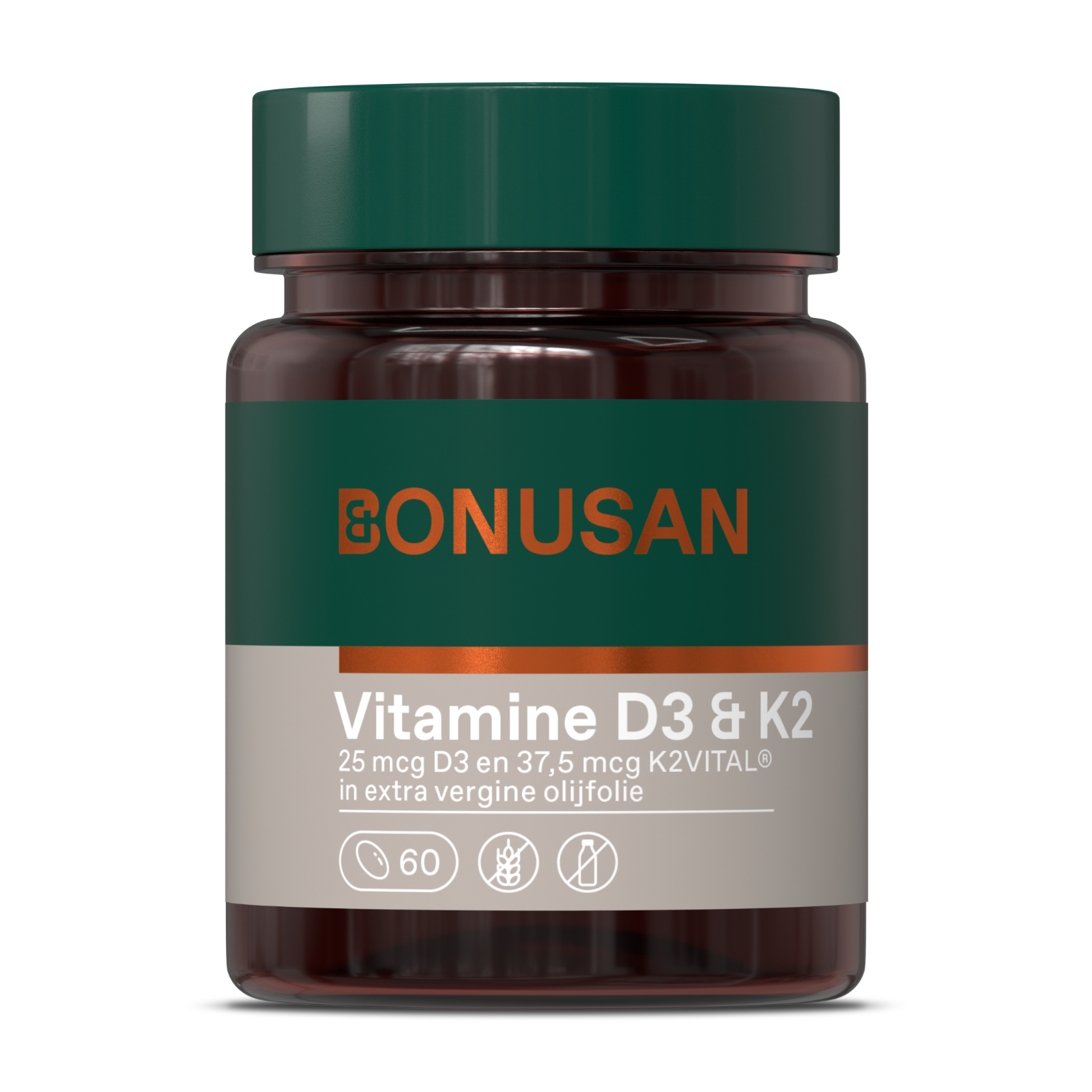 Bonusan Vitamine D3 & K2 Softgels 60SG