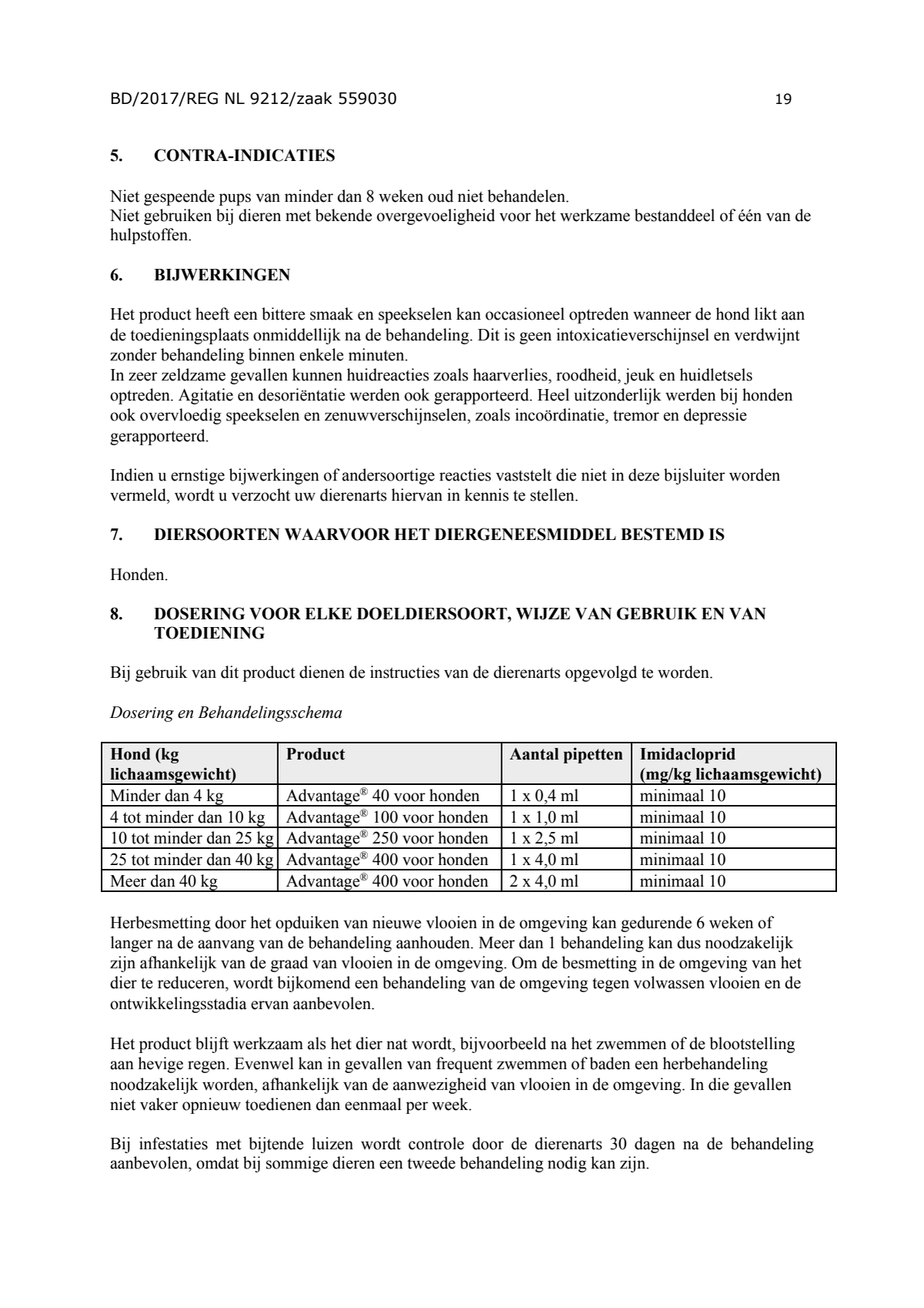 Hond 100 afbeelding van document #19, instructions